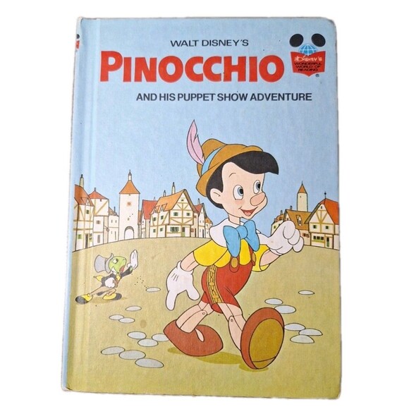 Vintage Walt Disney Book Lot – Pinocchio (1973), The Rescuers (1977), Thumper... - Picture 3 of 12